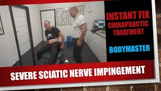 Severe Sciatic Nerve Impingement  INSTANT FIX  CHIROPRACTIC Treatment [upl. by Reichert]