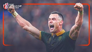 EPIC fulltime scenes  New Zealand v South Africa  Rugby World Cup 2023 final [upl. by Atonsah355]