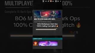 BO6 100 Dark Ops Challenges calling card glitch 🔥 blackops6 bo6 blackops cod callofduty [upl. by Lazaruk]