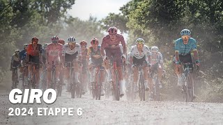 Spektakel Op Het Gravel  Giro dItalia 2024 Etappe 6 [upl. by Wadlinger272]