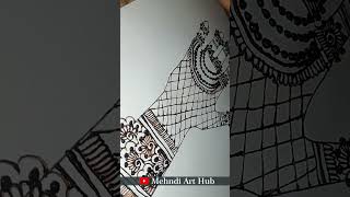 3D mehndi jaal tatto design Heena Art Mehandi Unique Desgins trending hennatattoo bridamehndi [upl. by Ginder555]