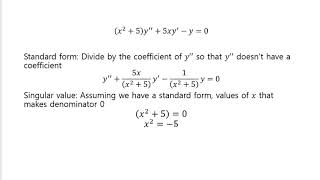 Radius of convergence of a power series solution to differential equations [upl. by Marb686]