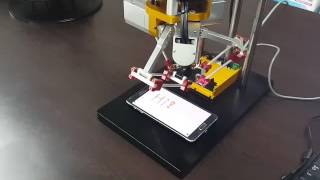 ROBOTOSs ultra mini delta robotJRDU7 for smartphone test [upl. by Adyeren]