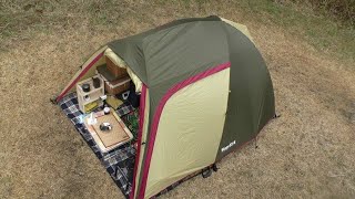 ステイシーST2で久々にお座敷ソロキャンプ【ソロ最強テント】Solo camp with solo strongest tent Stacey ST2 [upl. by Vharat]