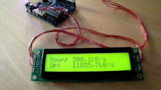 Arduino LCD Network Speed [upl. by Ney]