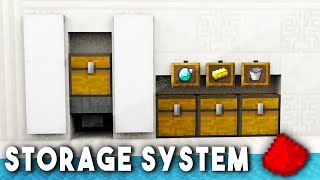 COMPACT ITEM SORTING SYSTEM  Minecraft Redstone Tutorial [upl. by Latrice]