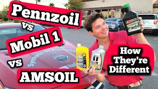 Pennzoil vs Mobil 1 vs AMSOIL How Theyre Different [upl. by Susumu]