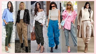 ESPECTACULARES OUTFITS CON PANTALONES CARGO PARA LUCIR MODERNA Y MUY CHIC 😎👖✨ [upl. by Echikson]