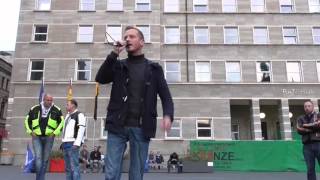 Montagsdemo Halle an der Saale am 05102015 Mahnwache Sachen Anhalt [upl. by Grenville]