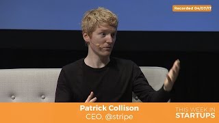 Stripe CEO Patrick Collison on Atlas helping entrepreneurs worldwide to start biz [upl. by Huxham766]