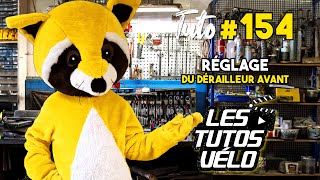 TUTO VÉLO 154  RÉGLAGE DU DÉRAILLEUR AVANT [upl. by Field]