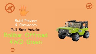 Cute Block Plants  Build Preview  PullBack Vehicles  Rollbar Offroad 4WD Green [upl. by Atsylak]