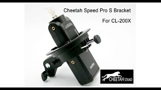 CheetahStand Speed Pro S Bracket for Cheetah Light CL200X Godox AD200 [upl. by Thorman]