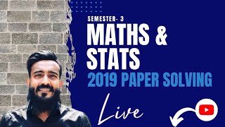 MathsampstatsCU 2019Paper Solving [upl. by Miahc349]