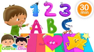 Back to School Kids Songs Collection  Learn Numbers Letters amp Shapes 🎶📚 CharlieLola [upl. by Galatea]