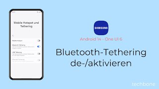 BluetoothTethering aktivieren oder deaktivieren  Samsung Android 14  One UI 6 [upl. by Gordie287]