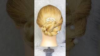 SIMPLE NEW HAIRSTYLE hairstyle trending wedding how howto up do explorepage explore shorts [upl. by Serena196]