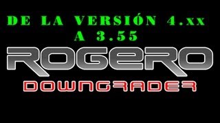 PS3 Downgrade de CFW 4 XX a 3 55 Oficial SOLO PARA SISTEMAS PIRATA [upl. by Phillada]