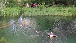 Leicestershire Fire and Rescue Service Water Rescue Drone Footage [upl. by Fallon]