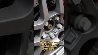 C5 Corvette rear end click noise quick fix Grease those axle splines [upl. by Aelhsa]