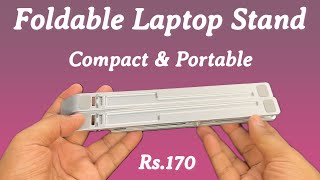 Rs170 Portable Laptop Stand  Adjustable Foldable Laptop Stand Review 2024 [upl. by Denis]