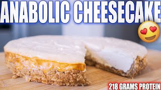 EASY ANABOLIC CHEESECAKE  High Protein Bodybuilding Dessert Recipe [upl. by Thevenot]