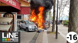 Défilé du 1er mai Scènes de guérilla urbaine dans la capitale  Paris  France 01 mai 2018 [upl. by Mcfadden]