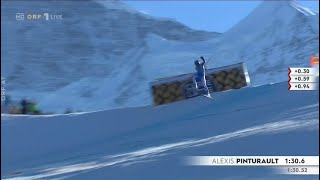 Alexis Pinturault Crash Wengen [upl. by Ralyat84]