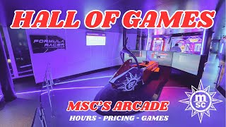 MSCs Arcade A Tour of the Most Expensive Attractions [upl. by Elleynad]