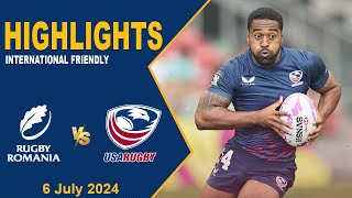 Highlights USA vs Romania  American Series Rugby 2024 [upl. by Sheeran]