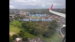 Trip Report Premium Economy São Paulo GRU to Recife REC on Board LATAM [upl. by Hanafee]