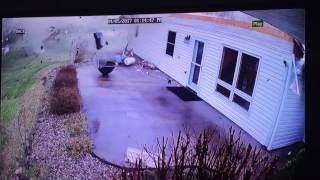 Security Cameras Capture Impact of Tornado on Carbondale Illinois Home Part 4 [upl. by Colligan]