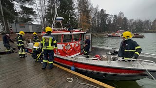 Valkon VPK hälytettiin maastopaloon räntäsateessa 01112024  lyhyt videokooste [upl. by Ettenan346]