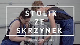 Jak zrobić stolik ze skrzynek diy stolik [upl. by Silvia]