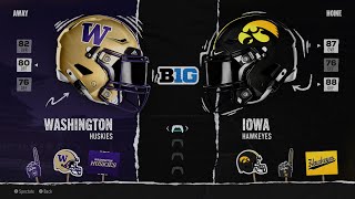 Washington vs Iowa Week 7 Simulation 2024 Season  College football 25 🏈 [upl. by Player]