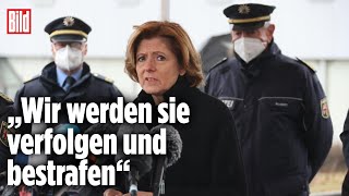 Auf Gedenkfeier Malu Dreyer zum brutalen Polizistenmord [upl. by Sesylu306]