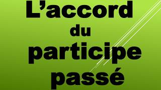 Laccord du participe passé avec lauxiliaire avoir [upl. by Ayhtnic]