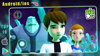 TOP 10 Best BEN 10 GAMES for Androidios Onlineoffline 2024  Best Storyline [upl. by Dragde]