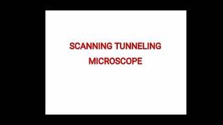 Scanning Tunneling Microscope [upl. by Ano]