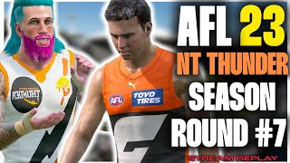 NT THUNDER VS GWS GIANTS  ROUND 7  AFL23 NT THUNDER SEASON MODE  AFL23 AFL GWSHARPY NTTHUNDER [upl. by Wyon396]