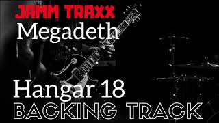 Megadeth Hangar 18  Backing Track  With Guide Guitar [upl. by Aicenad]