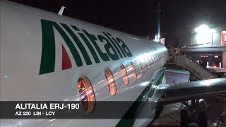 TRIP REPORT  Alitalia ERJ190  Milan LIN ✈ London LCY  Economy Class [upl. by Kornher]