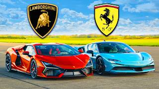 Lamborghini Revuelto v Ferrari SF90 v Porsche 918 DRAG RACE [upl. by Biron584]