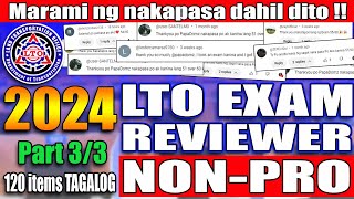 LTO EXAM REVIEWER 2024 FOR NON PROFESSIONAL DRIVERS LICENSE PART 3 [upl. by Pardo442]