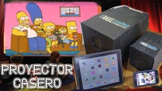 Proyector Casero Pantalla Gigante con Celular Tableta Computador [upl. by Killie]