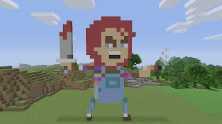 Minecraft Pixel Art  Chucky [upl. by Bernelle]