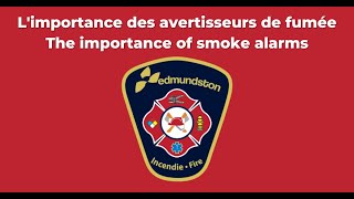 Limportance des avertisseurs de fuméeThe importance of smoke alarms [upl. by Koloski674]