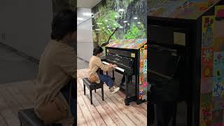 Playing perpetuum mobile FOR THE FIRST TIME on Singapore MRT Street Piano [upl. by Nalim]