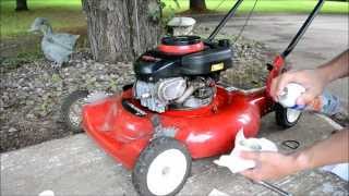 How To Start A Mower Thats Been Sitting [upl. by Crescentia75]