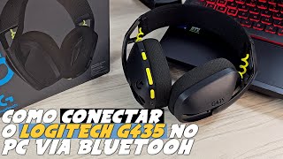 Como CONECTAR FONE G435 por BLUETOOTH no COMPUTADOR PC [upl. by Evonne]